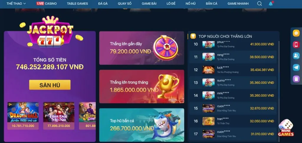 Sự kiện giải đấu Bắn Cá